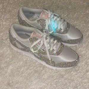 Blinged White Reebok Classic